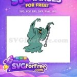 Free Blue Phantom with Chains Free Scooby Doo Movie Free SVG - Instant Download