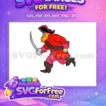 Free Angry Pirate Free Red Coat Scooby Doo Free SVG - Instant Download