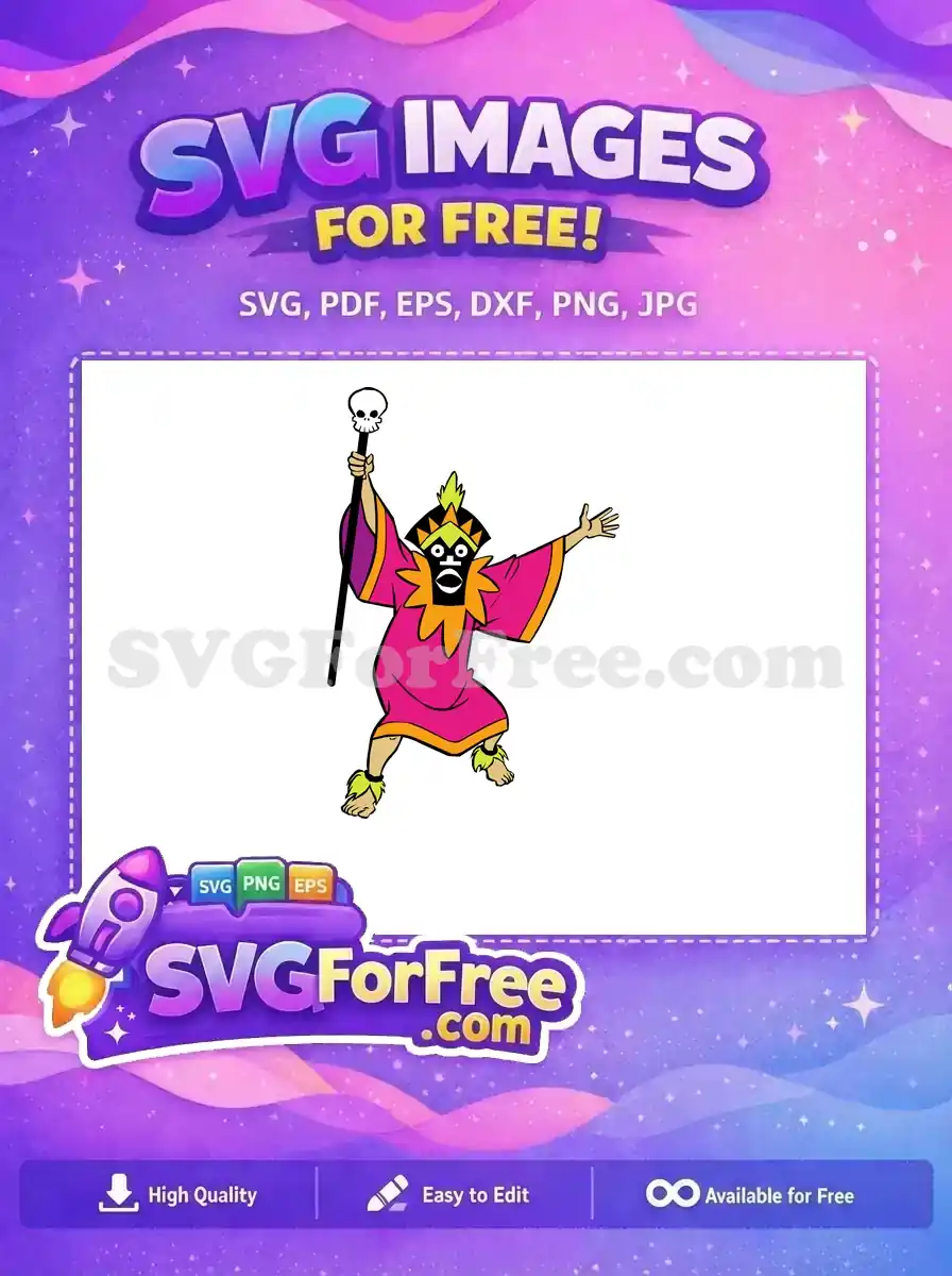 Free Skull Staff Free Voodoo Mask Scooby Doo Free SVG