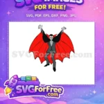 Free Dracula with Red Wings Free Scooby Doo Villain Free SVG - Instant Download