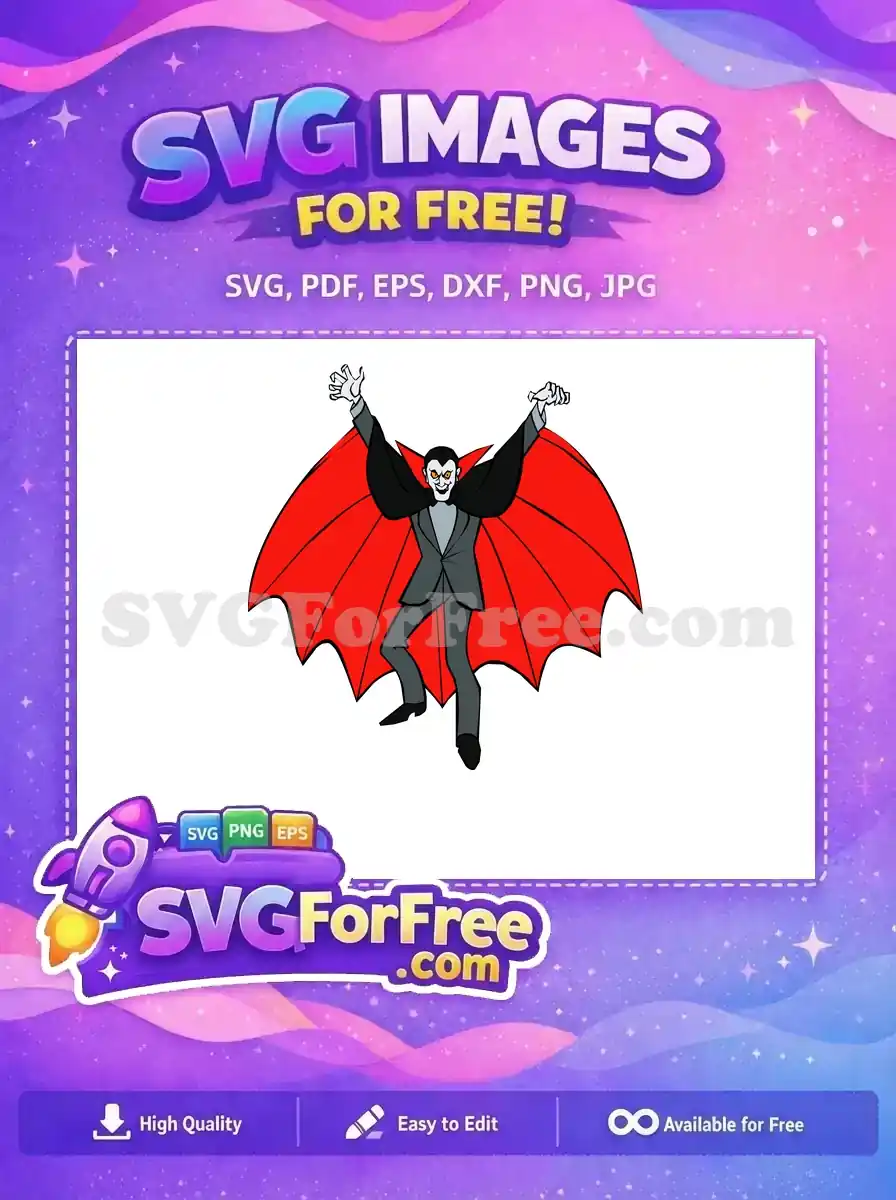 Free Dracula with Red Wings Free Scooby Doo Villain Free SVG