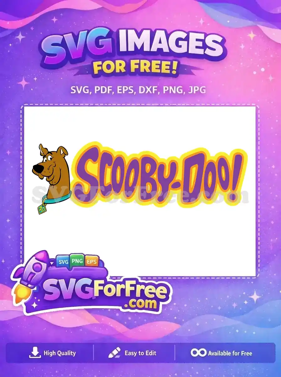 Free Smiling Scooby Free Teal Collar Scooby-Doo Free SVG