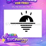 Free Sunset Horizon Free Ocean View Sea Free SVG - Instant Download