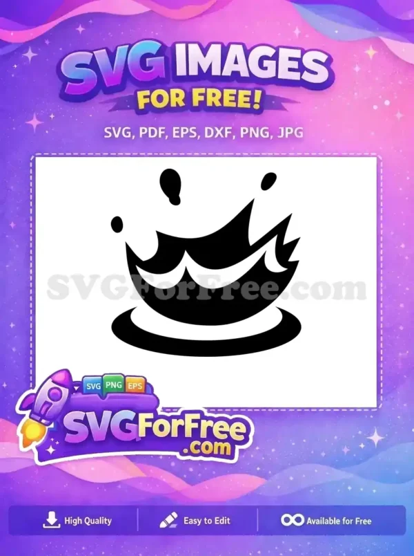 Free Black Sea Splash Free Silhouette Quotes Free SVG