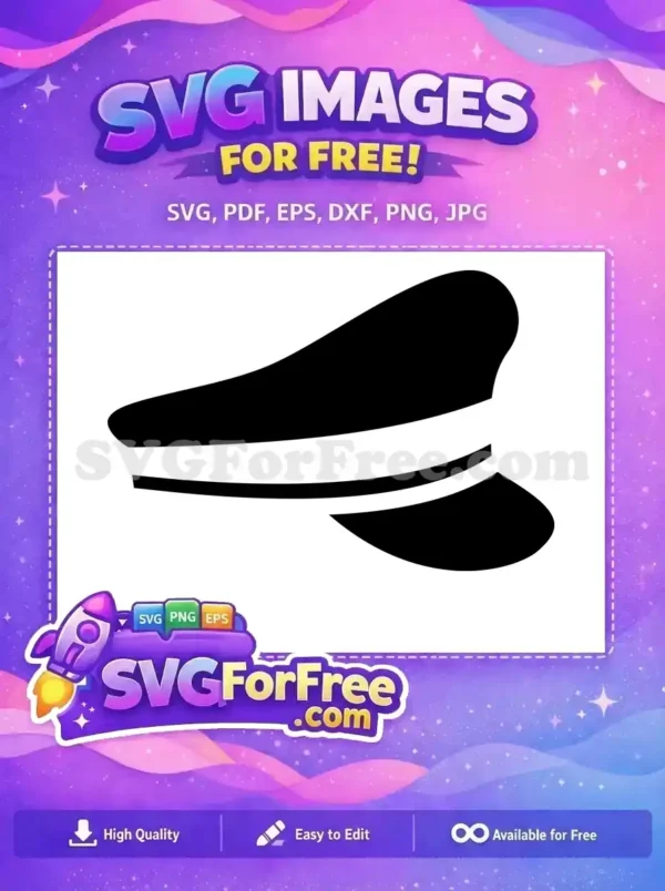 Free Black Sea Captain Hat Free Sailor Silhouette Quotes Free SVG