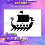 Free Viking Drakkar Free Sea Silhouette Quotes Free SVG - Instant Download