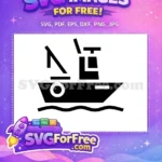Free Fishing Boat Free Sea Silhouette Quotes Free SVG - Instant Download