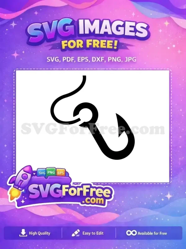 Free Fishing Hook Graphic Free Sea Silhouette Quotes Free SVG