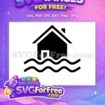 Free Black House Free Sea Silhouette Quotes Free SVG - Instant Download