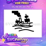 Free Steamboat Silhouette Free Sea Silhouette Quotes Free SVG - Instant Download