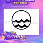 Free Ocean Circle Free Wave Sea Silhouette Quotes Free SVG - Instant Download