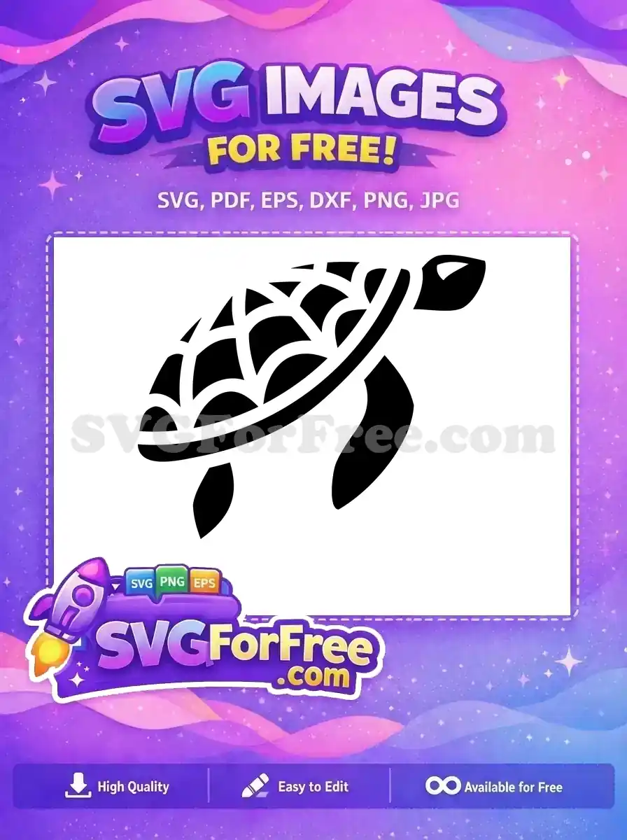 Free Sea Turtle Silhouette Free Ocean Animal Black Free SVG