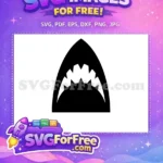 Free Sharp Teeth Free Jaws Silhouette Sea Free SVG - Instant Download