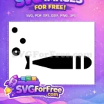 Free Torpedo Silhouette Free Sea Underwater Creature Free SVG - Instant Download