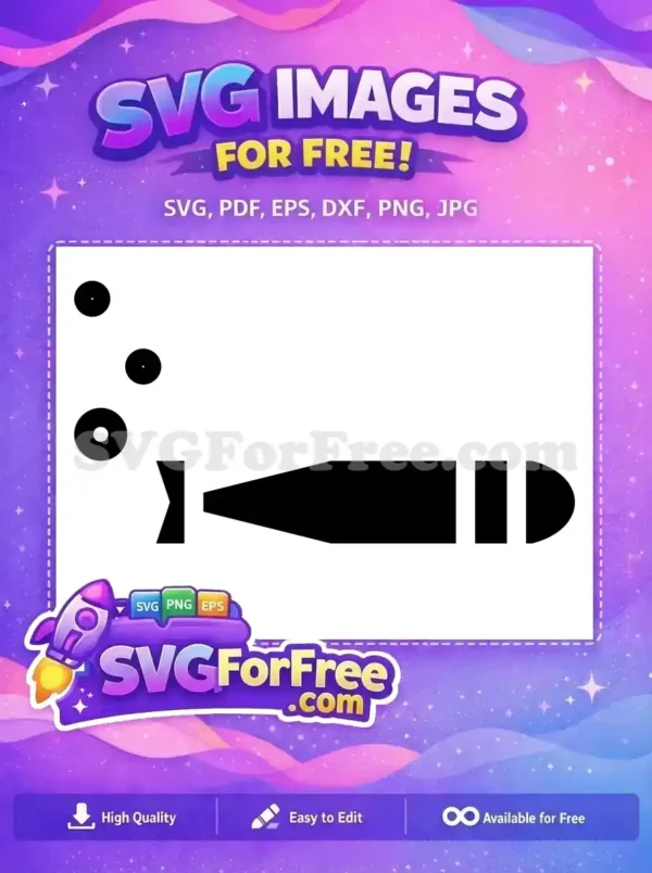 Free Torpedo Silhouette Free Sea Underwater Creature Free SVG