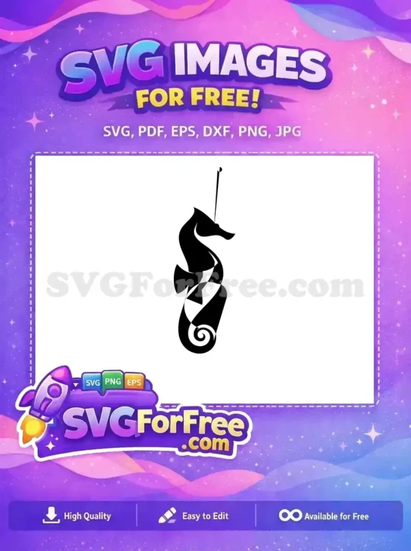 Free Cute Seahorse Free Detailed Design Sea Free SVG