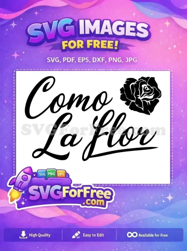 Free Selena Quintanilla Como La Flor Free Black Rose Free SVG