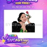 Free Smiling Selena Rose Free Green Dress Selena Free SVG - Instant Download