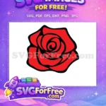 Free Red Rose Free Selena Quintanilla Tribute Free SVG - Instant Download