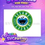 Free Googly Eyes Free Blue Furry Sesame Street Free SVG 1 - Instant Download