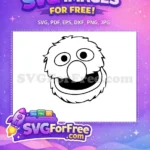 Free Elmo Sesame Street Free Character Free SVG 1 - Instant Download