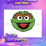 Free Grouch Face Free Brown Eyebrows Sesame Street Free SVG 1 - Instant Download