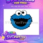 Free Googly Eyes Free Blue Fur Sesame Street Free SVG - Instant Download