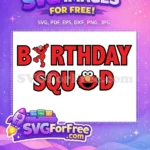 Free Jumping Elmo Free Smiling Face Birthday Squad Free SVG - Instant Download