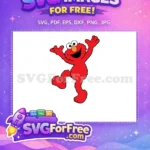 Free Happy Elmo Dancing Free Sesame Street Character Free SVG - Instant Download