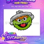 Free Trashcan Hat Free Angry Expression Sesame Street Free SVG - Instant Download
