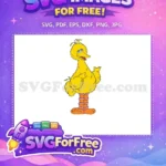 Free Yellow Bird Free Sesame Street Character Big Bird Free SVG - Instant Download