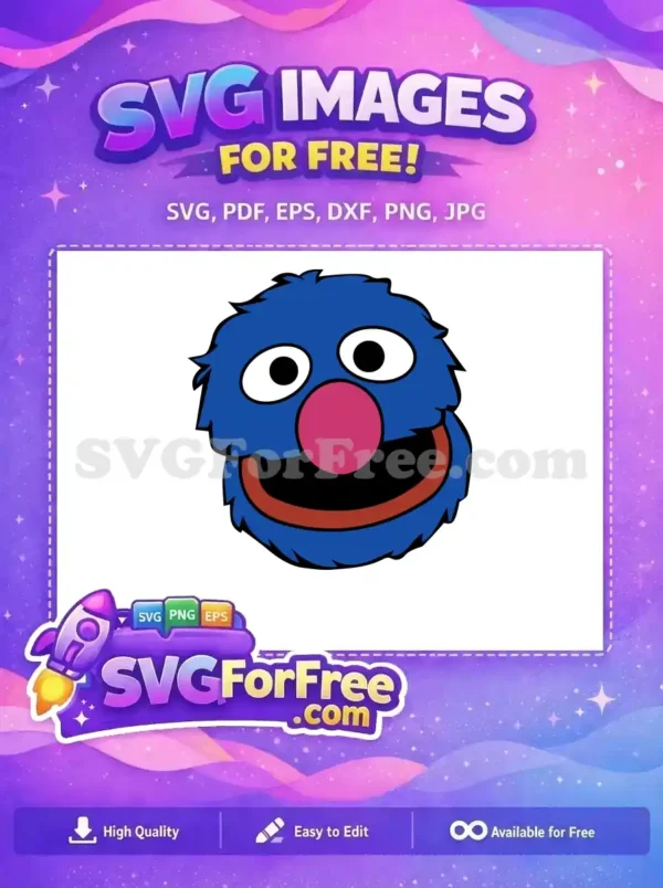 Free Googly Eyes Free Pink Nose Sesame Street Free SVG 3