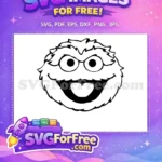 Free Elmo Face Free Sesame Street Character Free SVG 5 - Instant Download