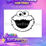 Free Elmo Face Free Sesame Street Character Free SVG 6 - Instant Download