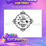 Free Sewing Clock Free Spools Sew Fabric Little Time Free SVG - Instant Download