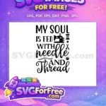 Free Sewing Machine Free Thread Sewing Quotes Free SVG 6 - Instant Download