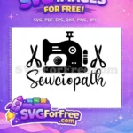 Free Sewing Machine Free Sewciopath Text Sewing Free SVG - Instant Download