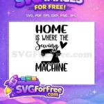 Free Home Sewing Free Machine Heart Home Free SVG - Instant Download
