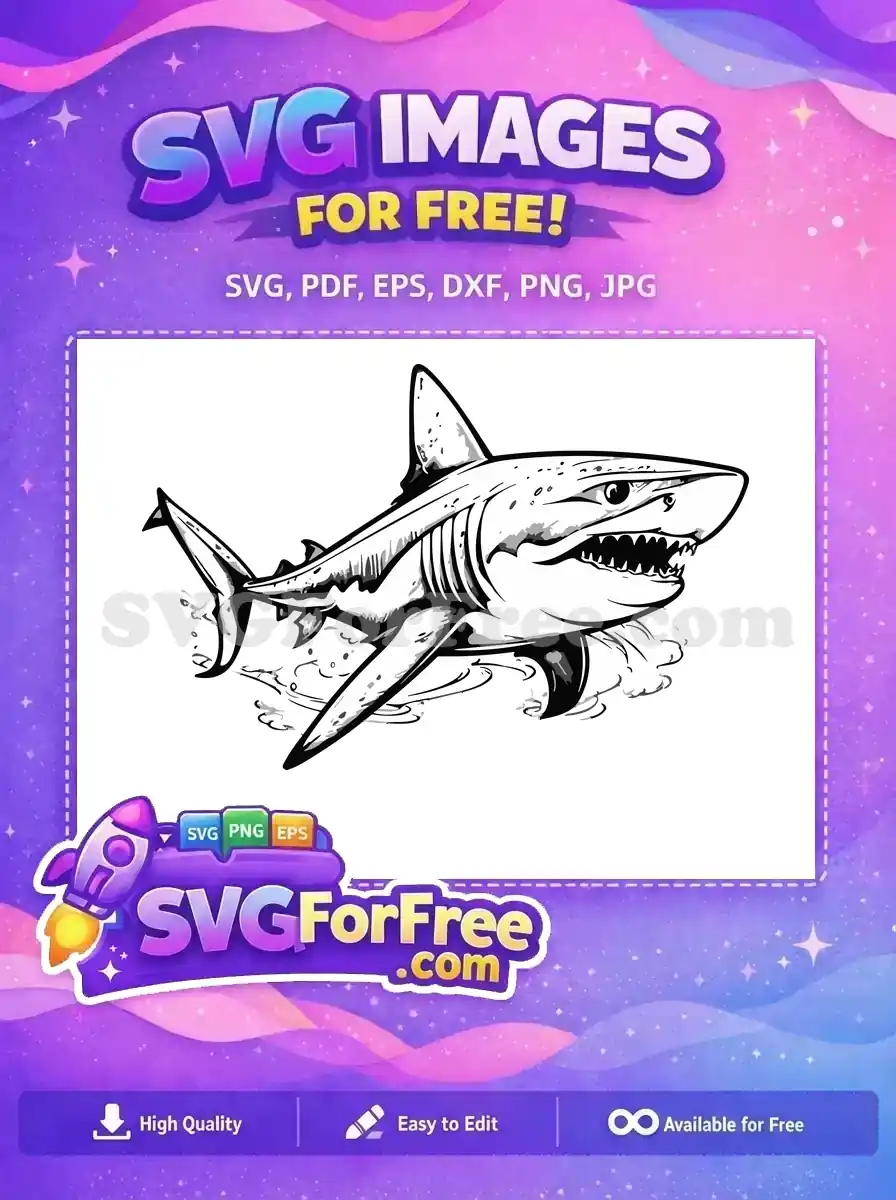 Free Detailed Teeth Free Fierce Shark Jaws Movie Free SVG
