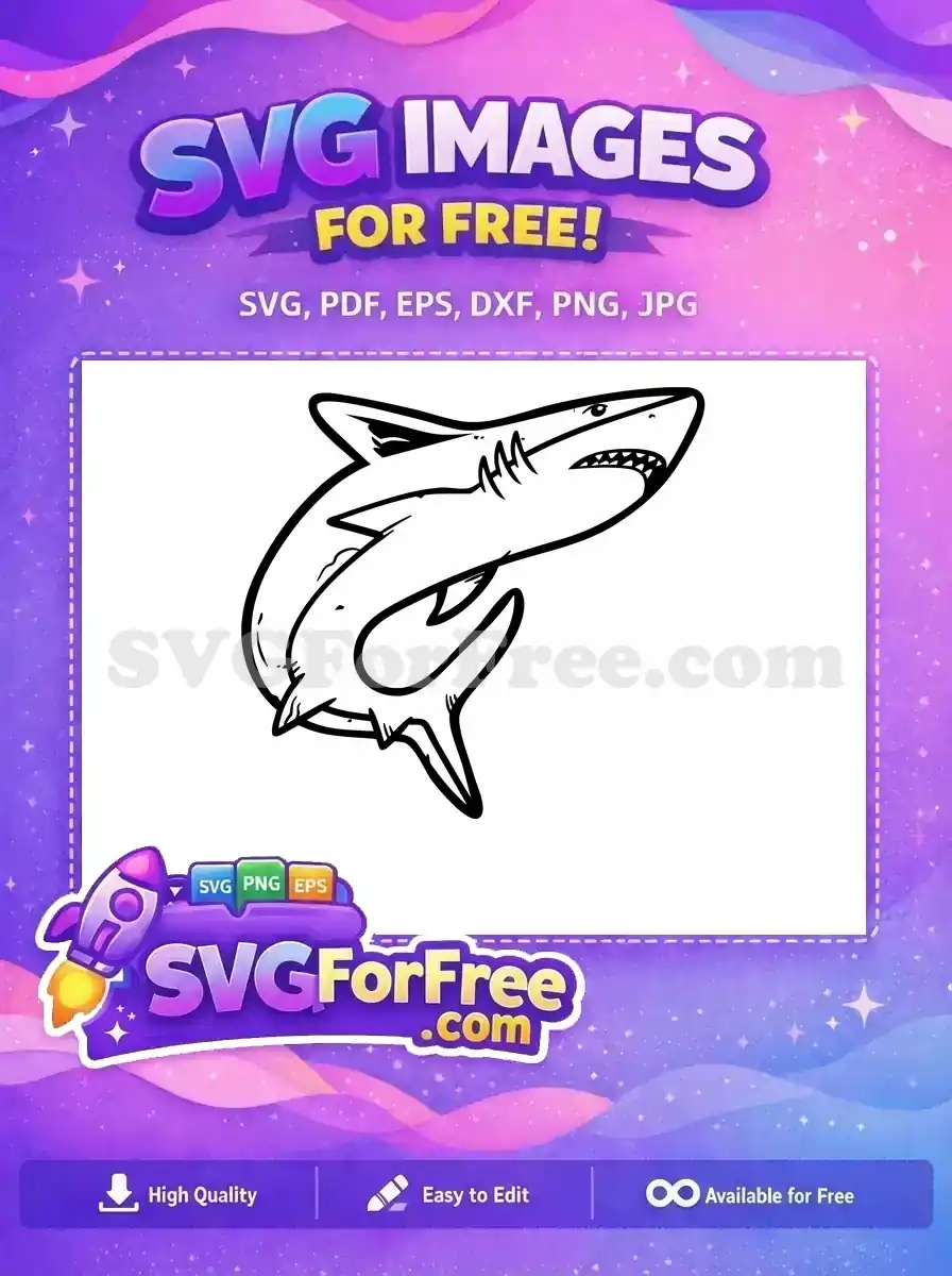 Free Shark Silhouette Free Simple Shark Jaws Jaws Free SVG