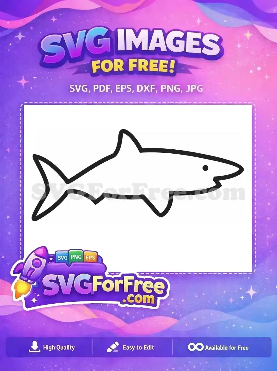 Free Simple Fin Free Sharp Teeth Jaws Free SVG
