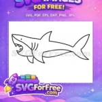 Free Sharp Teeth Free Fin Detail Jaws Free SVG - Instant Download