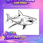Free Fierce Jaws Free Great White Shark Jaws Free SVG - Instant Download