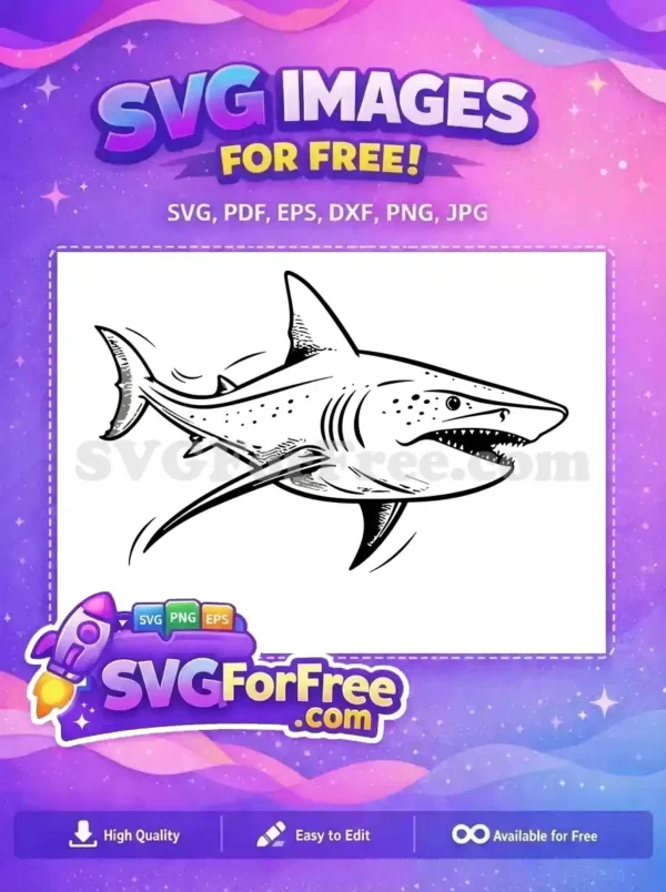 Free Fierce Jaws Free Great White Shark Jaws Free SVG