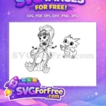 Free Shimmer Smiling Free Nahal Holding Jewel Shimmer and Shine Free SVG - Instant Download