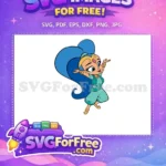 Free Teal Outfit Free Happy Shimmer Shimmer and Shine Free SVG - Instant Download