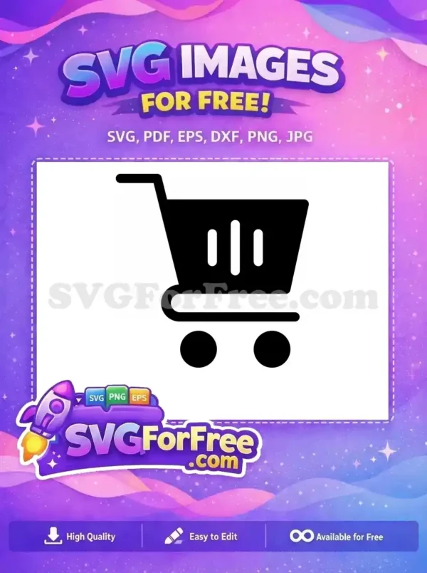 Free Shopping Free Cart Empty Black Friday Free SVG