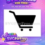 Free Simple Cart Free Shopping Cart Free SVG 1 - Instant Download