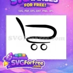 Free Shopping Cart Free Black Design Black Friday Free SVG - Instant Download