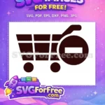Free Brown Shopping Free Remove Cart Icon Free SVG - Instant Download